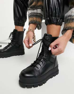 ugg black lace up boots
