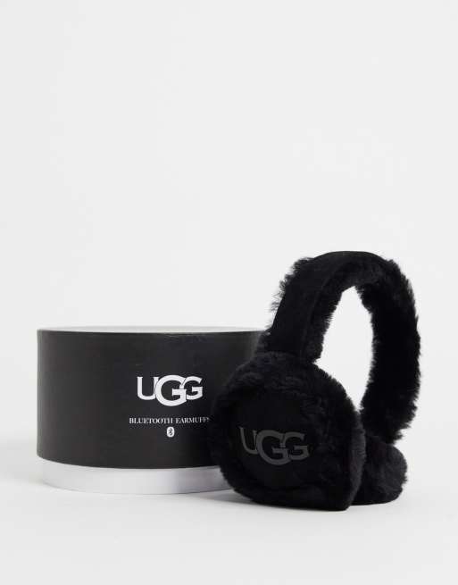 UGG sheepskin bluetooth earmuffs in black