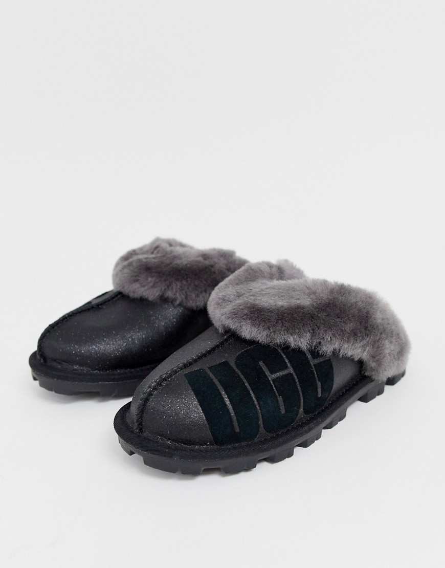 UGG sparkle slippers-Black