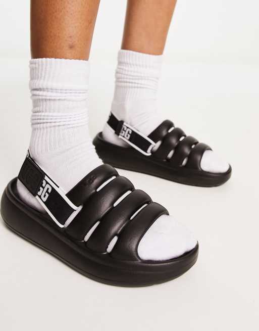 Ugg sport yeah molded slides in black | ASOS