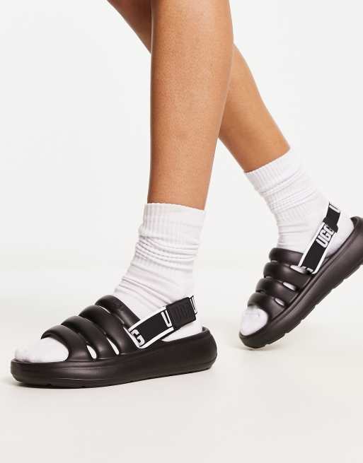 Ugg sport yeah molded slides in black | ASOS