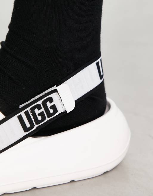 UGG sport yeah sliders in white