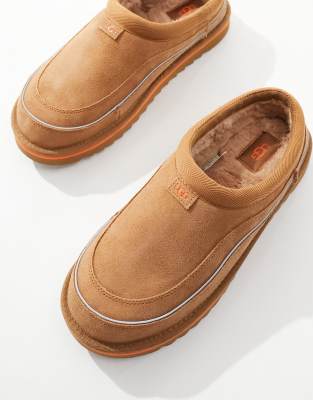 UGG Tasman cali wave slippers in tan | ASOS
