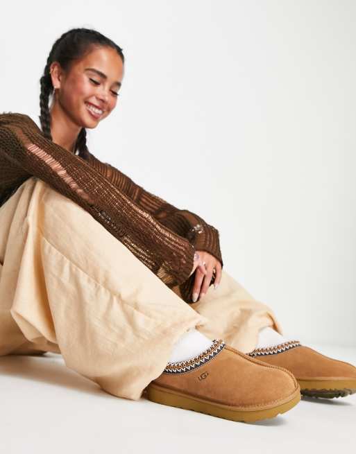 Ugg - Tasman - Chaussons en daim - Châtaigne