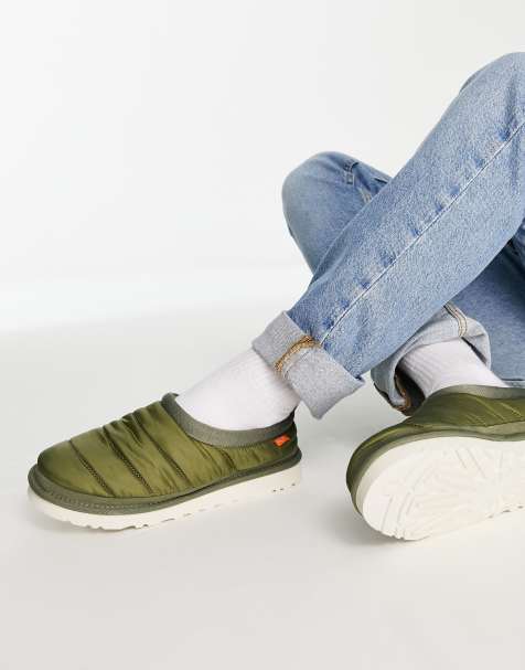 UGG Tasman LTA quilted mules in khaki - view 1