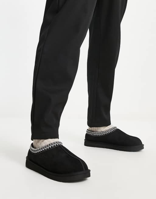 UGG tasman slippers in black suede