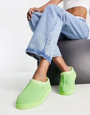 Ugg Tasman Shearling Lined Shoes In Bright Green In Green