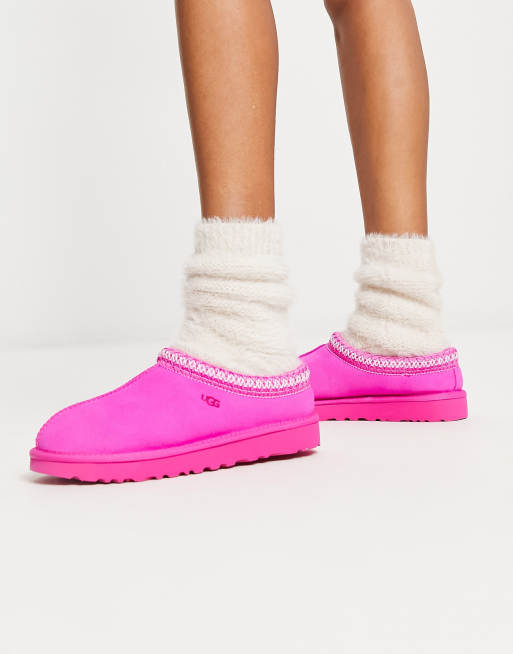 Pink and shop white uggs