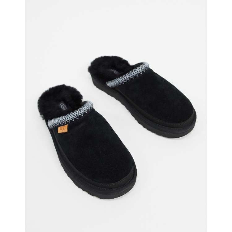 UGG tasman slip-on scuffs in black | ASOS