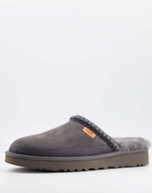 UGG tasman slip on slippers in grey