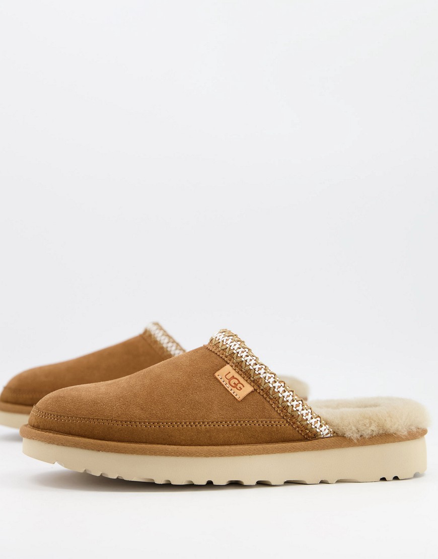 UGG tasman slip on slippers in tan-Brown