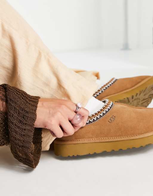 UGG Tasman slipper shoes in chestnut suede ASOS