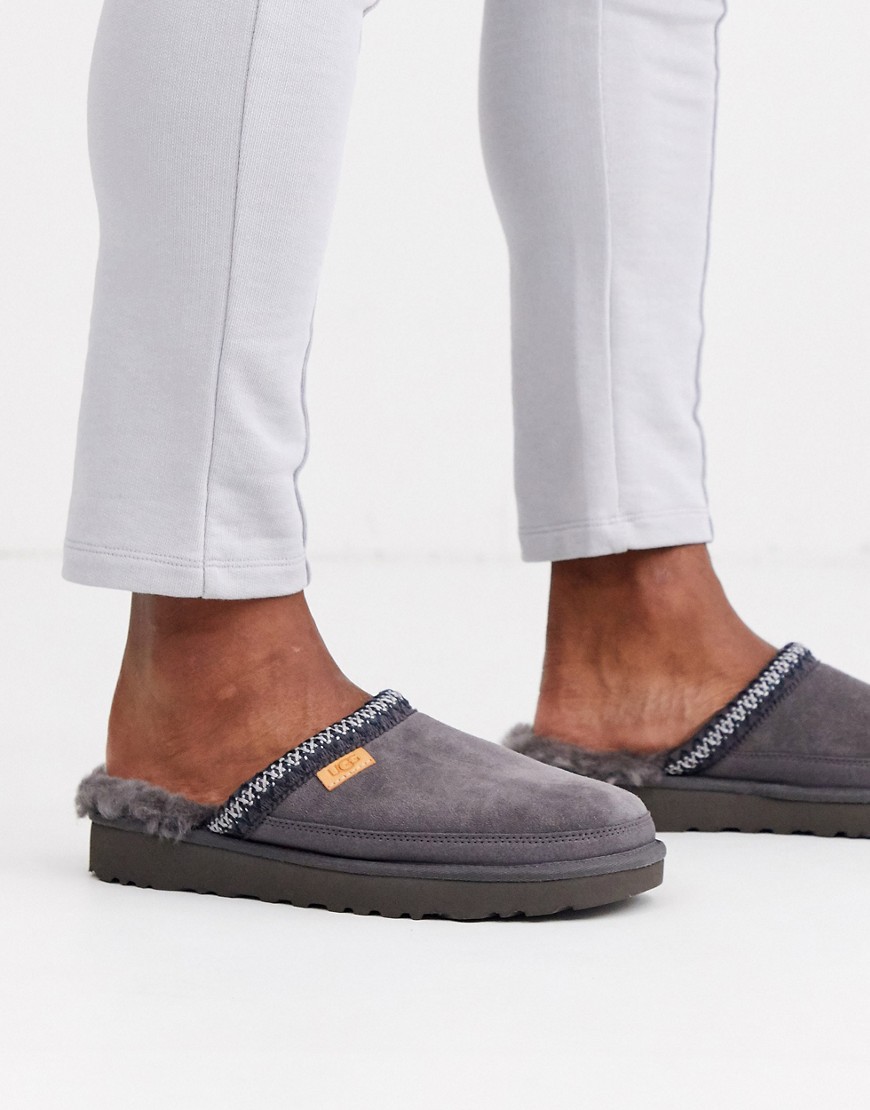 UGG TASMAN SLIPPERS IN GRAY SUEDE,1103900 DGRY