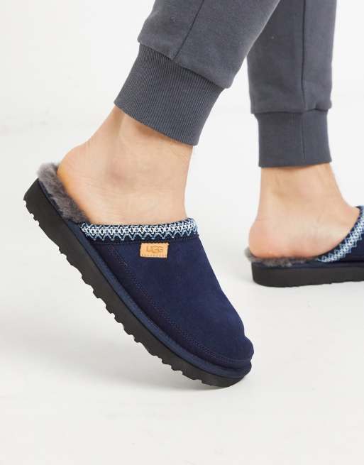 Ugg navy tasman discount slippers