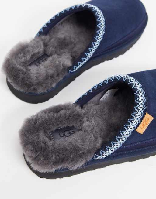 UGG Tasman slippers in navy suede ASOS