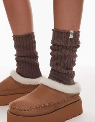UGG Tyla slouchy socks in brown - view 1