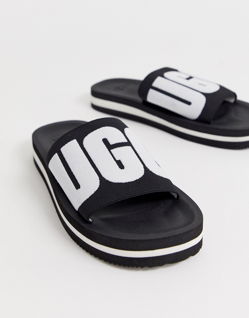 UGG - Zuma - Slippers met logo in zwart