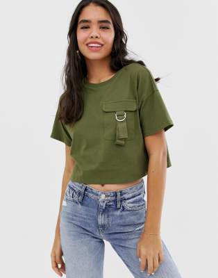Футболка с карманом под мышкой. Футболка 757. Crop t Shirt.