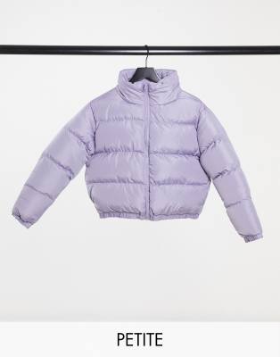 Укороченный пуховик Katy от Threadbare Petite-Фиолетовый