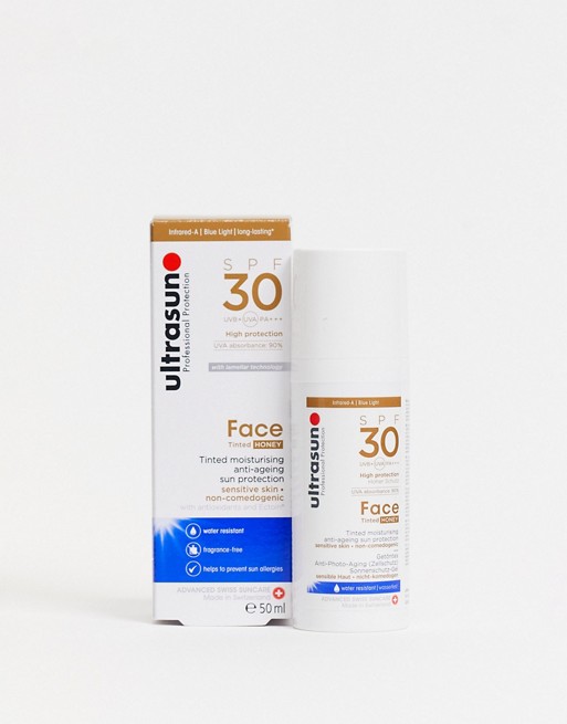 Ultrasun Anti-Age Tinted SPF 30 Face Sun Protection for Very Sensitive Skin - 50ml