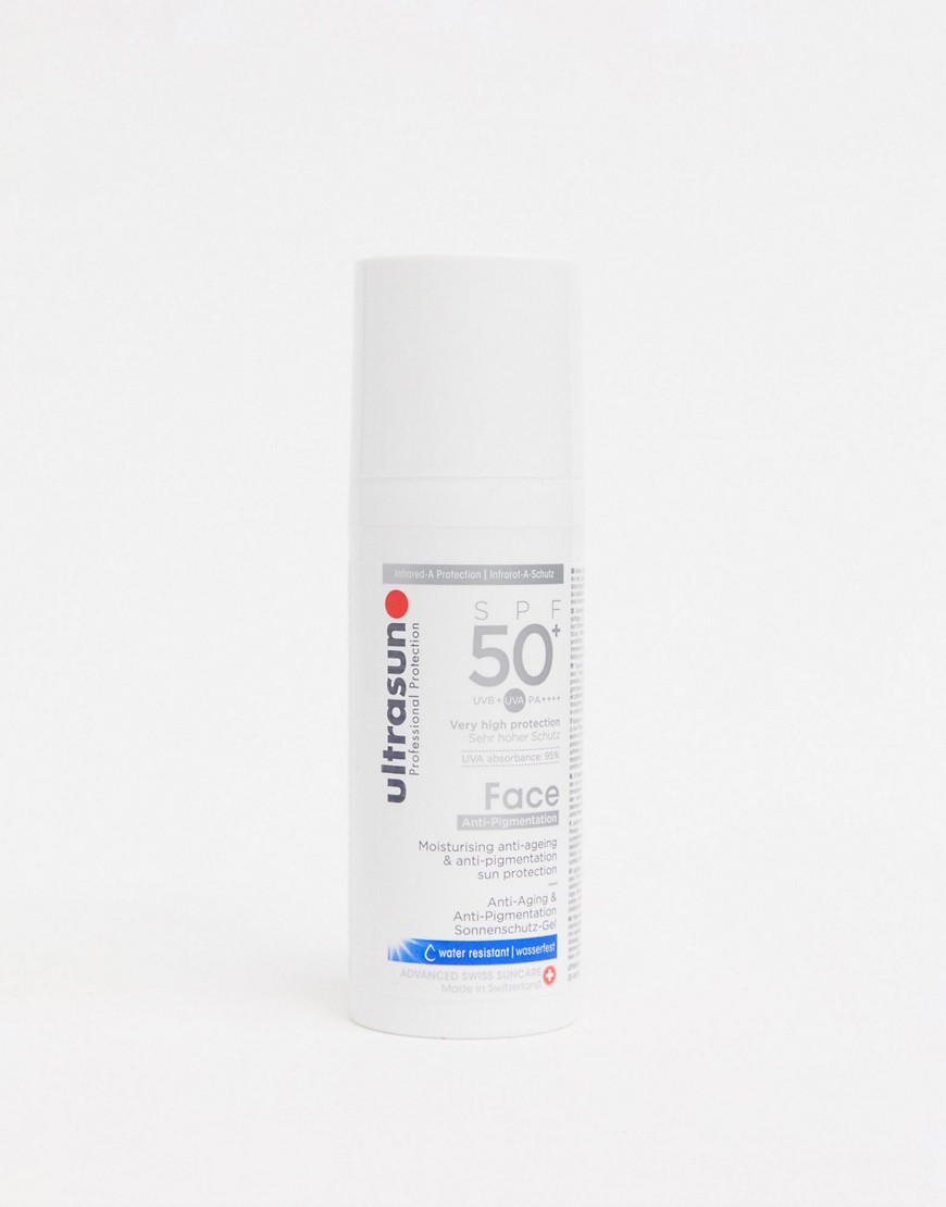 Ultrasun - Anti-veroudering en anti-pigmentvlekken SPF 50+ zonbescherming voor het gezicht voor de ultragevoelige huid - 50 ml-Zonder kleur