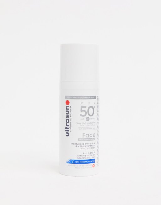 Ultrasun - Anti-veroudering en anti-pigmentvlekken SPF 50+ zonbescherming voor het gezicht voor de ultragevoelige huid - 50 ml