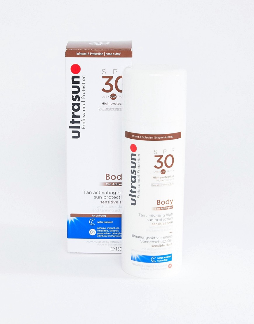 Ultrasun - Bruiningsacitvator voor lichaam SPF30 150 ml-Zonder kleur