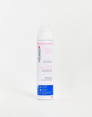 Ultrasun Uv Face & Scalp Mist Spf50 75ml-no Colour In Transparent