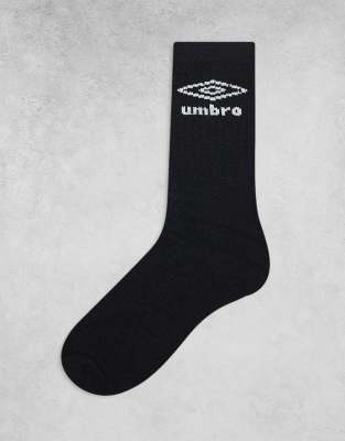 3 pack crew socks in black gray and white-Multi