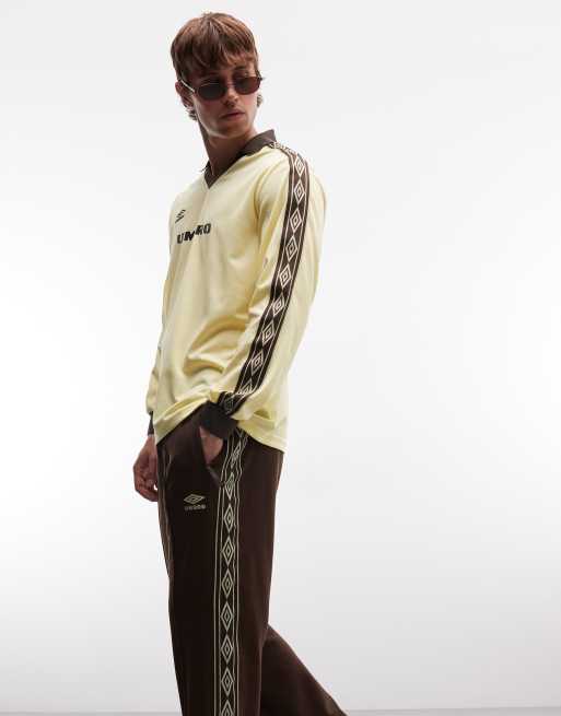 Umbro – Beige och brun jersey med revärer, 2 av 5