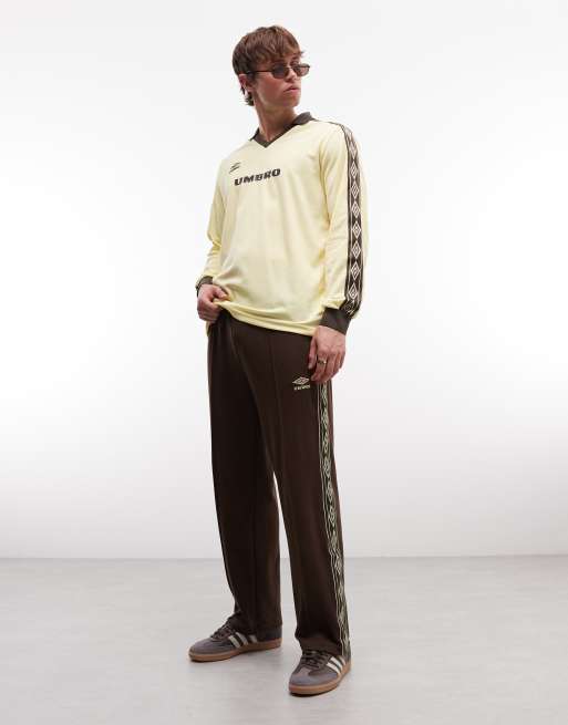 Umbro – Beige och brun jersey med revärer, 4 av 5