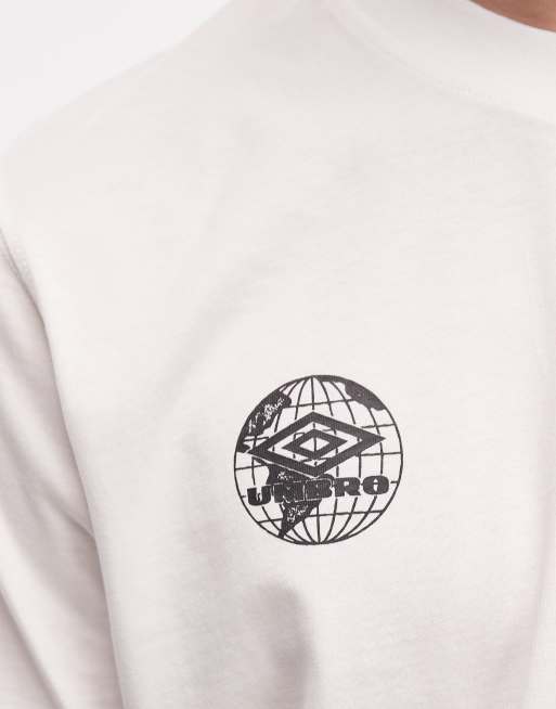 Umbro – Biały T-shirt z grafiką na piersi, 5 z 5