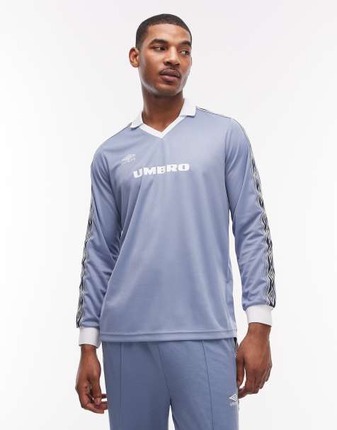 Umbro – Blå och vit tröja med tejpade detaljer - view 1