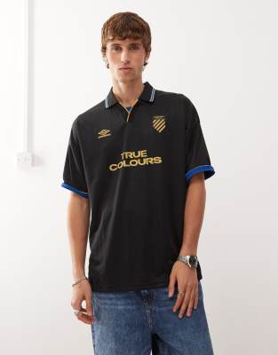 Umbro Boxy Soccer Shirt In Black