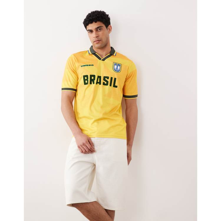 Umbro Brazil Jersey in cyber yellow | ASOS