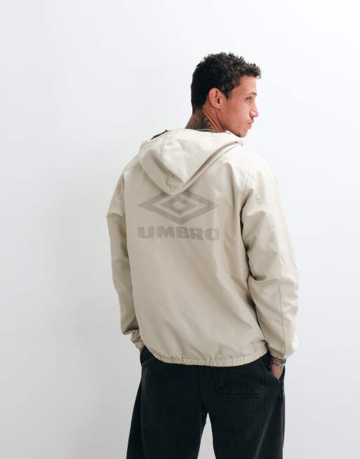 Umbro Cagoule jacket in off white, 4 of 5