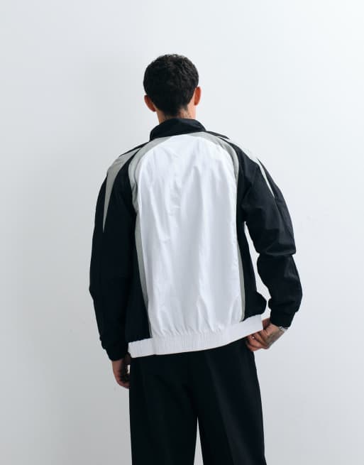 Umbro - chaqueta de chándal holgada en blanco y negro, 5 de 5
