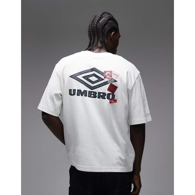 UMBRO TRIPLE X シャツ XL ホワイト GOD SELECTION XXX x UMBRO Short Sleeve Shirts GX-A25-UCS-01 
