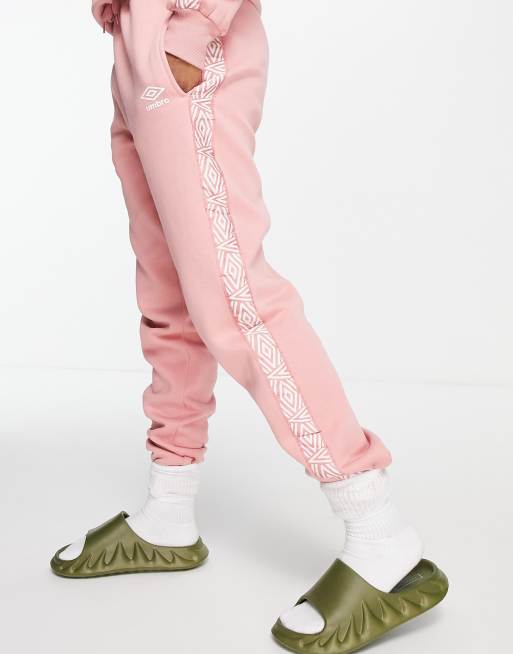 Umbro co ord taped joggers in pink ASOS