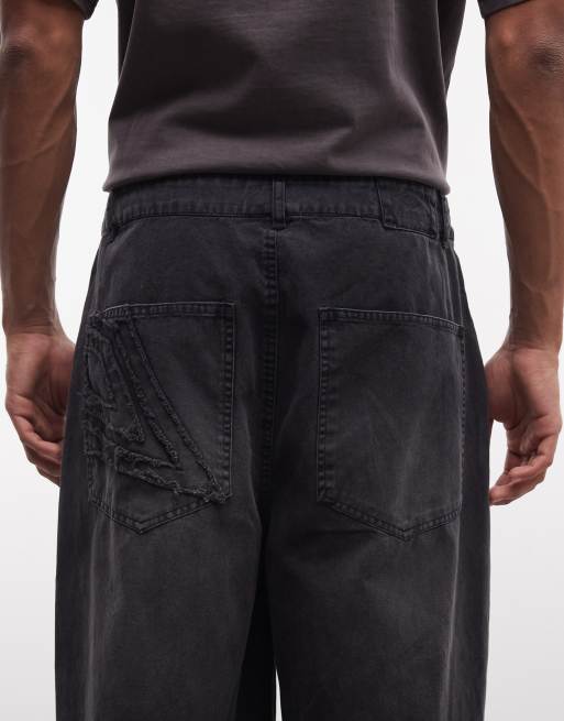 Umbro Drill denim jeans in washed black, 4 of 5