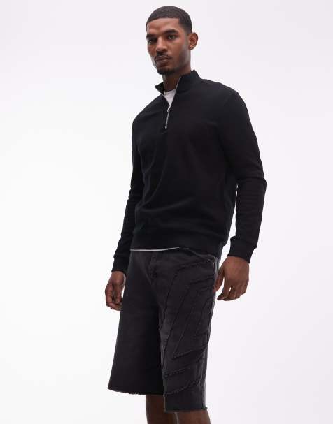 Umbro Drill denim shorts in washed black - view 1