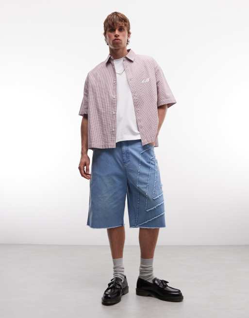Umbro - Drill - Denimshorts i forvasket blå, 5 af 5