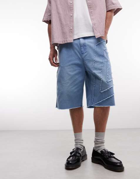 Umbro – Drill – Jeansshorts in verwaschenem Blau - view 1