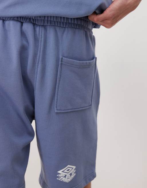 Umbro – Drill – Shorts in Blau mit Logostickerei, 5 von 5