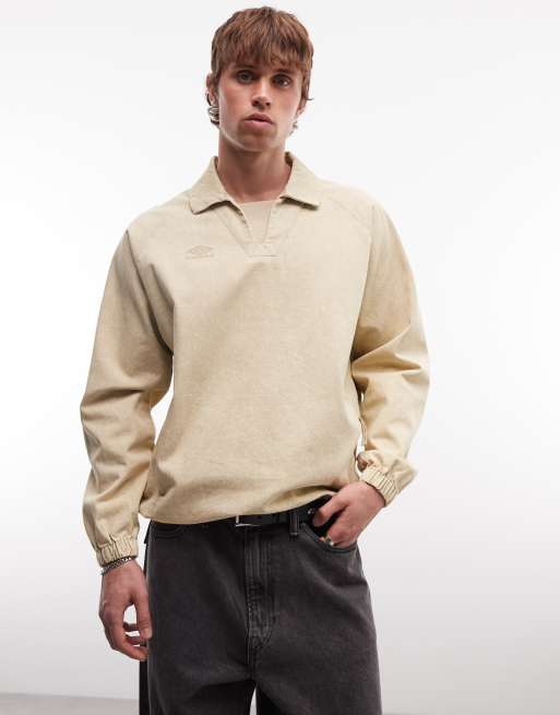 Umbro  Drill top in washed beige, 4 of 5