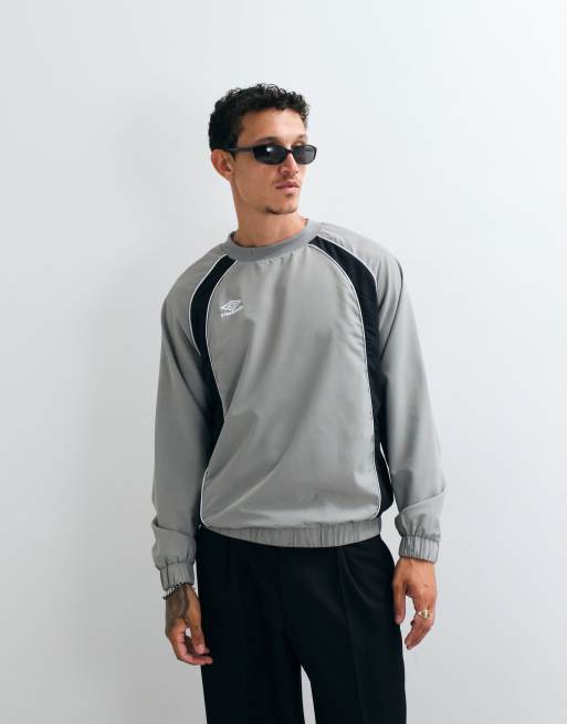 Umbro - Felpa grigia a pannelli, 5 di 5