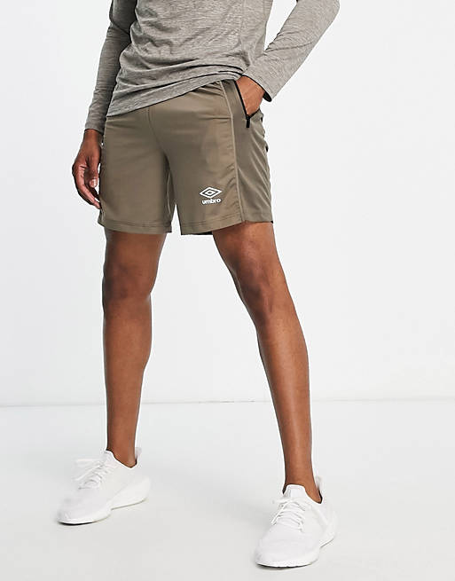 Umbro fitness mesh panel shorts in charcoal