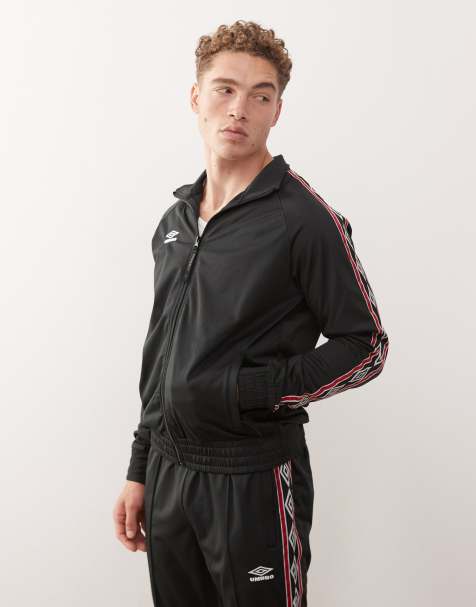 Umbro - Giacca sportiva nera con fettuccia - view 1