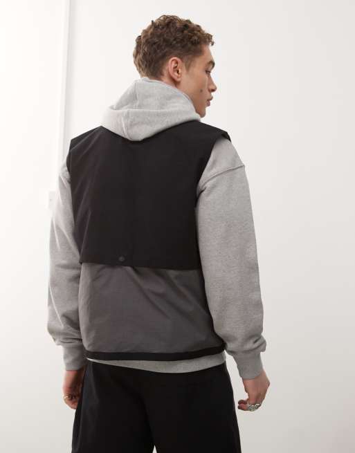 Umbro - Gilet met zakken in zwart en grijs, 3 van 4