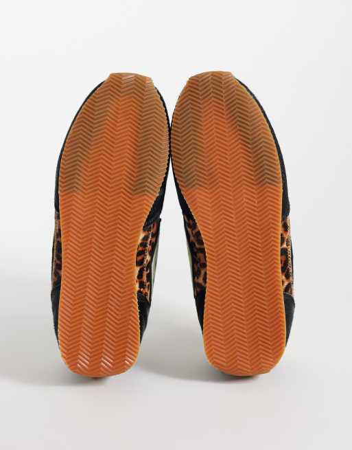 Umbro Gorton sneakers i ruskind i sort og leopardprint, 5 af 5